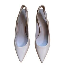 Stuart Weitzman Nude Leather Heels Size 8